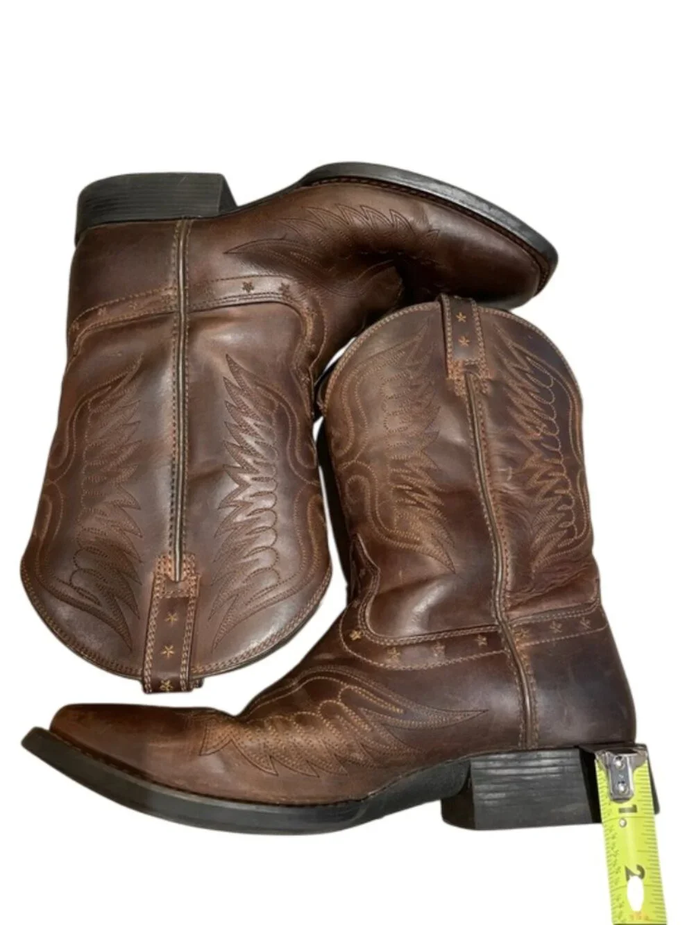 Ariat 10017313 Honor Youth Boys Cowboy Boots Brown Leather Size 5 M Mid Calf